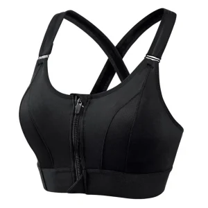 Front Zipper Sports Bra