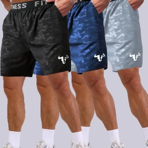 Men’s Bull Print Shorts Set